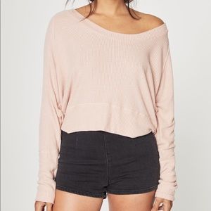 Spiritual Gangster Rib Long Sleeve Scoop Tee